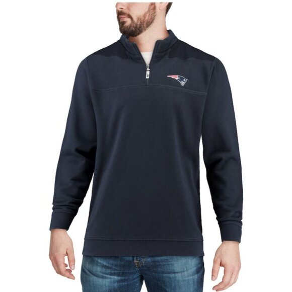 Vineyard Vines Men's Navy Quarter-Zip New England Patriots Shep Shirt Size Small - Picture 2 of 16